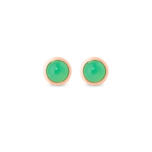 Circle-sticker-studs-rose-gold-with-chrysoprase