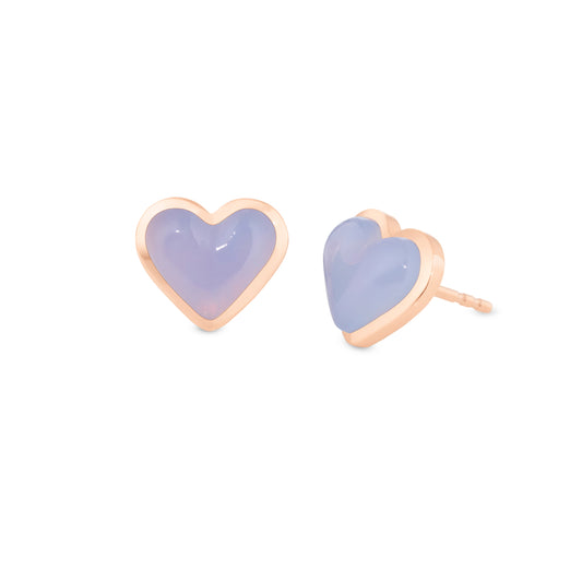 Love-sticker-studs-rose-gold-with-lavender-chalcedony