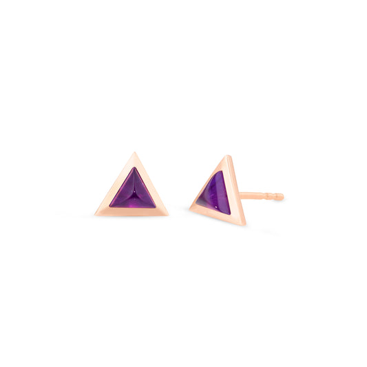 Triangle-sticker-studs-rose-gold-with-amethyst
