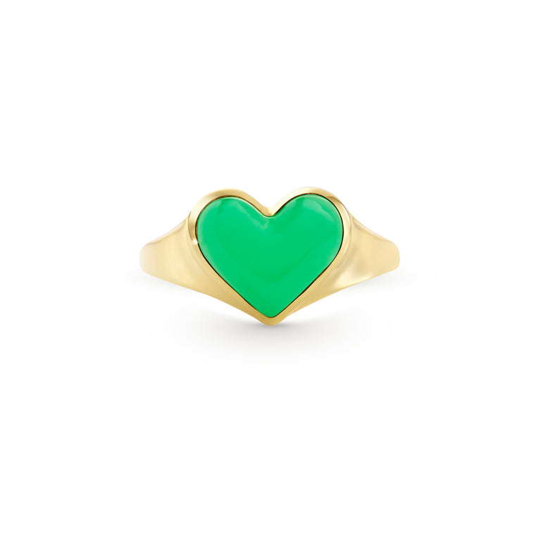 Love Lollipop Pinky – Yellow Gold Chrysoprase Love Lollipop Pinky – Yellow Gold Chrysoprase