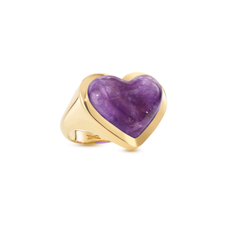 Love Lollipop Ring – Yellow Gold Amethyst Love Lollipop Ring – Yellow Gold Amethyst