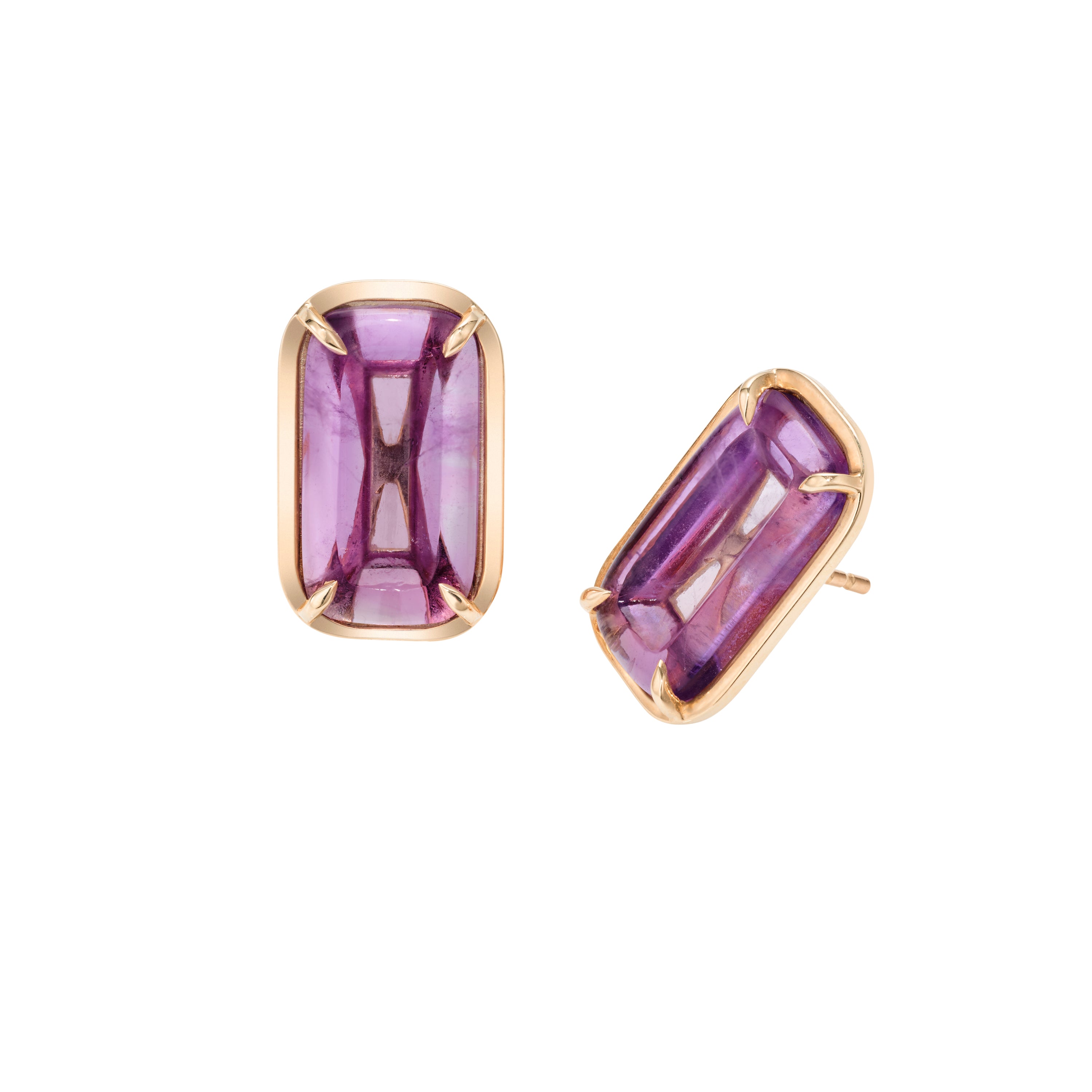 Amethyst studs hotsell