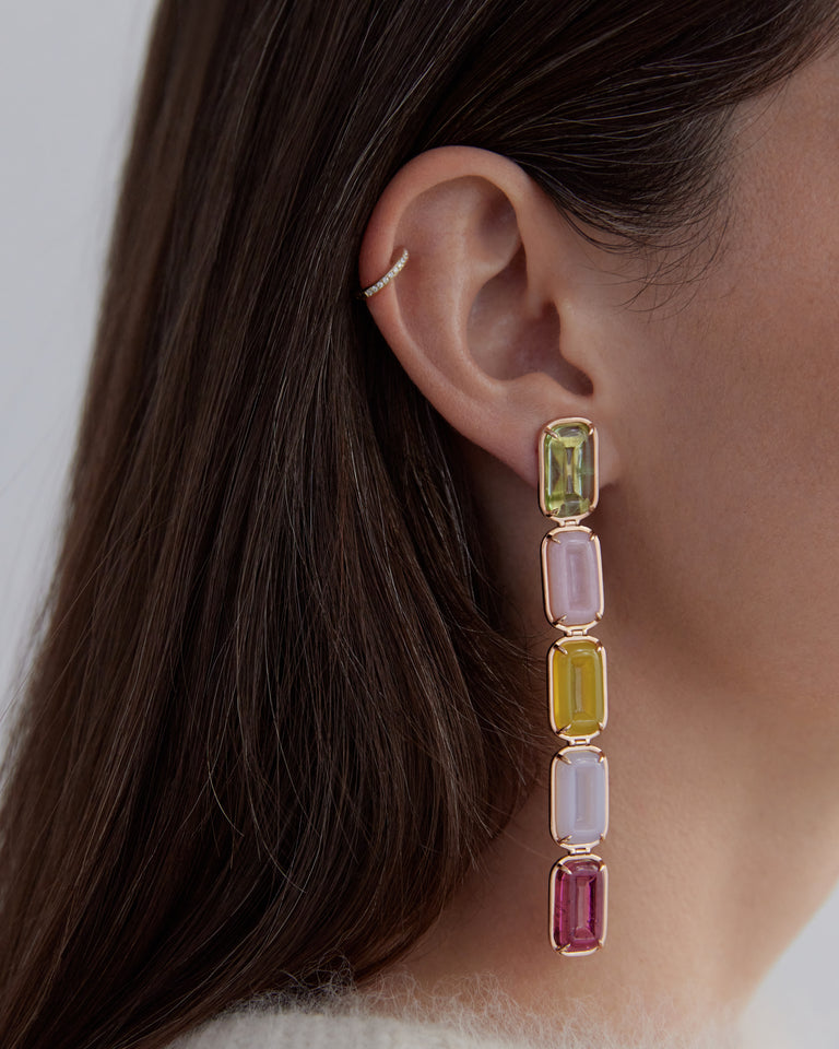 Maxi Rainbow Pfefferminz Earrings – Rose Gold Maxi Rainbow Pfefferminz Earrings – Rose Gold