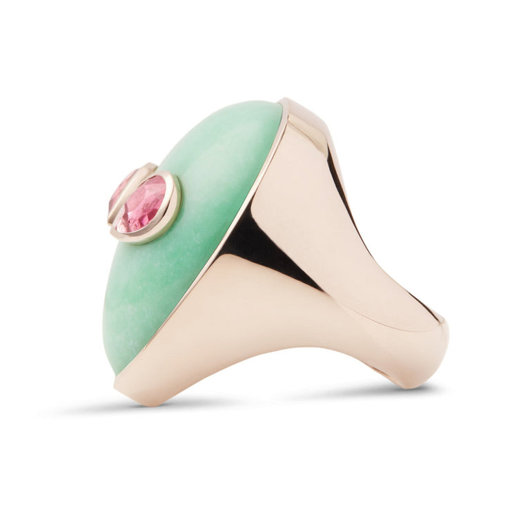 Alien Chrysoprase Ring – White Gold Chrysoprase Alien Chrysoprase Ring – White Gold Chrysoprase