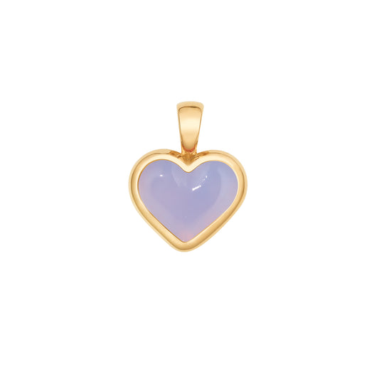 Love-sticker-charm-yellow-gold-with-lavender-chalcedony
