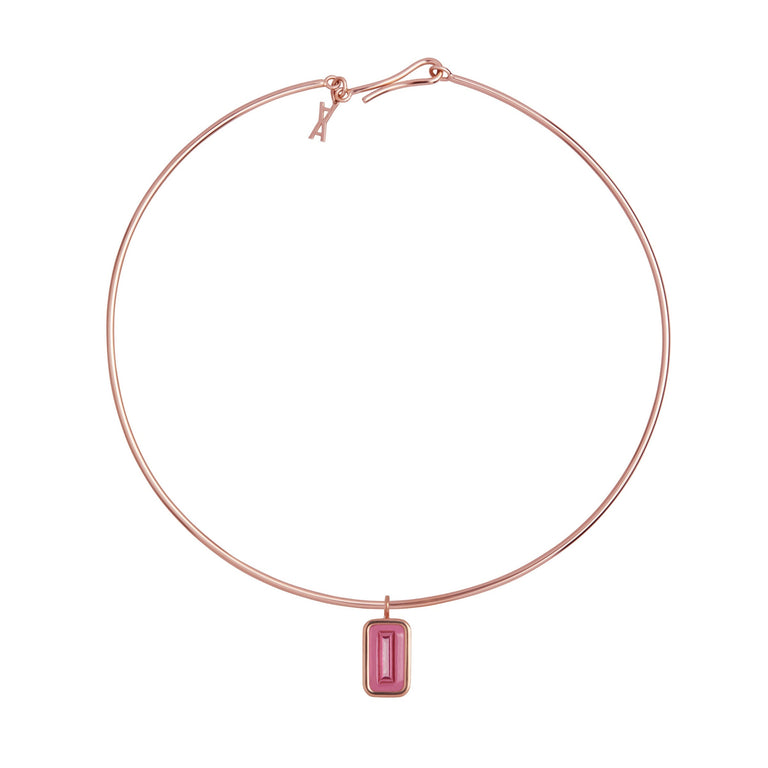 Pfefferminz Choker Cherry – Rose Gold Rubellite Pfefferminz Choker Cherry – Rose Gold Rubellite