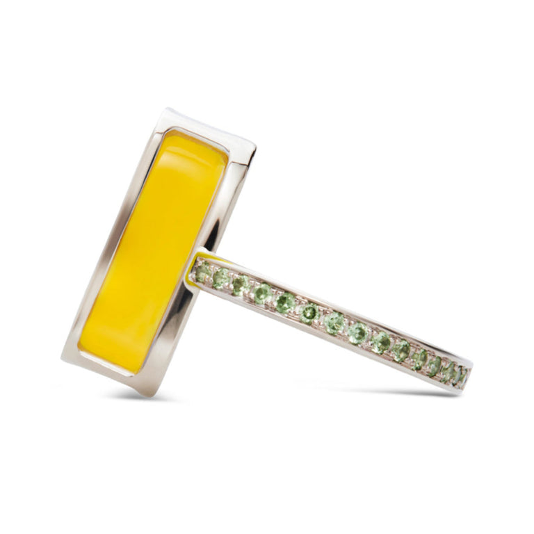 Yellow Gold-Yellow Agate Yellow Gold-Yellow Agate