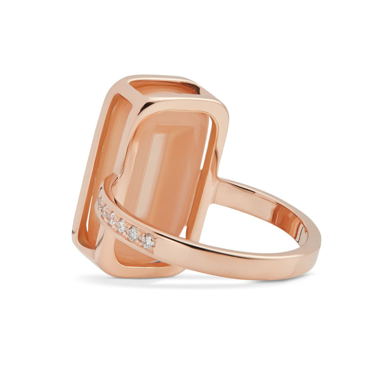 Pfefferminz Ring Stoned Orange – Rose Gold Orange Moonstone Pfefferminz Ring Stoned Orange – Rose Gold Orange Moonstone