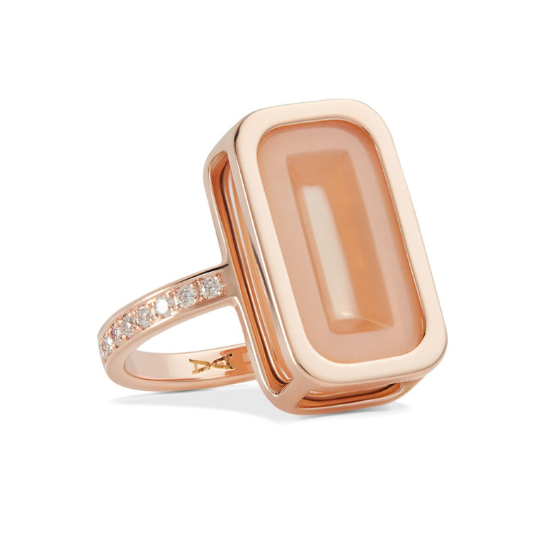 Pfefferminz Ring Stoned Orange – Rose Gold Orange Moonstone Pfefferminz Ring Stoned Orange – Rose Gold Orange Moonstone