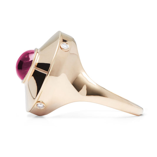 Micro-UFO-ring-rose-gold-with-rubellite-diamond
