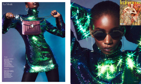 La Femme Magazine, UAE, March 2018, Saturnation Hoops and Saturn Chains Stoned