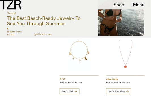 The Zoe Report, United States, June 2022, Shell Pop Necklace