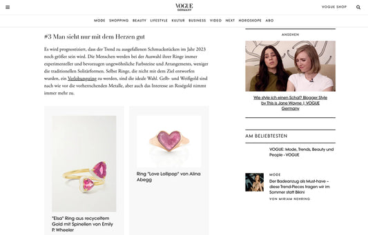 Vogue Germany, Germany, January 2023, Love Lollipop Pinky
