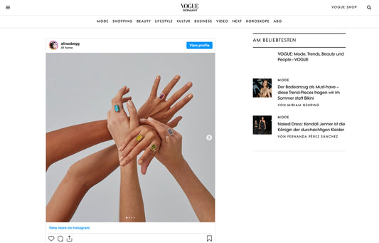 Vogue Germany, Germany, March 2021, Pfefferminz Rings