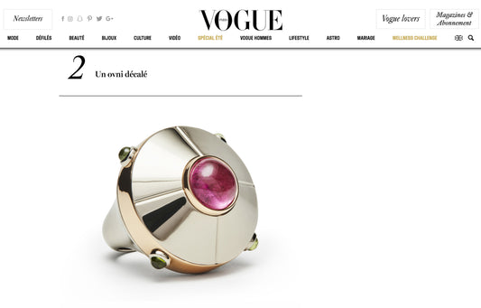 Vogue Paris, France, August 2018, UFO Ring