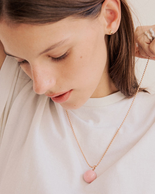 Starfish bubble studs rose gold