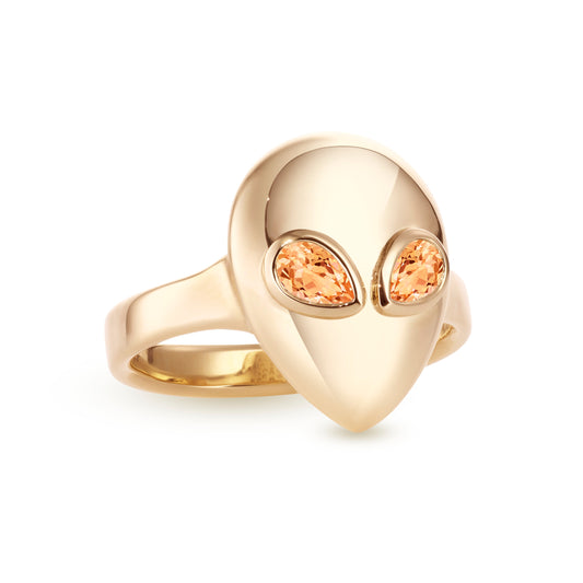 Alien-pinky-ring-yellow-gold-with-orange-sapphire
