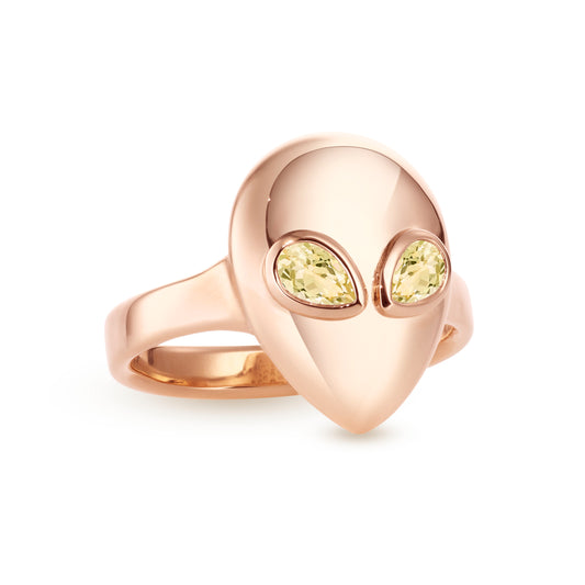 Alien-pinky-ring-rose-gold-with-yellow-sapphire