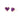 Love Sticker Studs – Rose Gold Amethyst