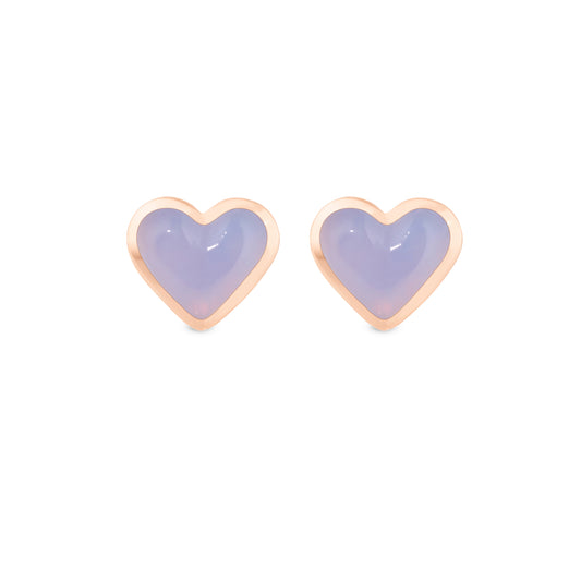 Love-sticker-studs-rose-gold-with-lavender-chalcedony