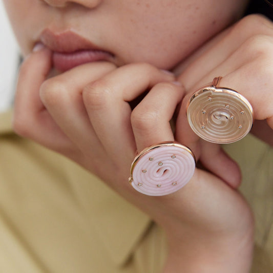 Licorice-ring-stoned-rose-gold-with-pink-opal-and-diamond