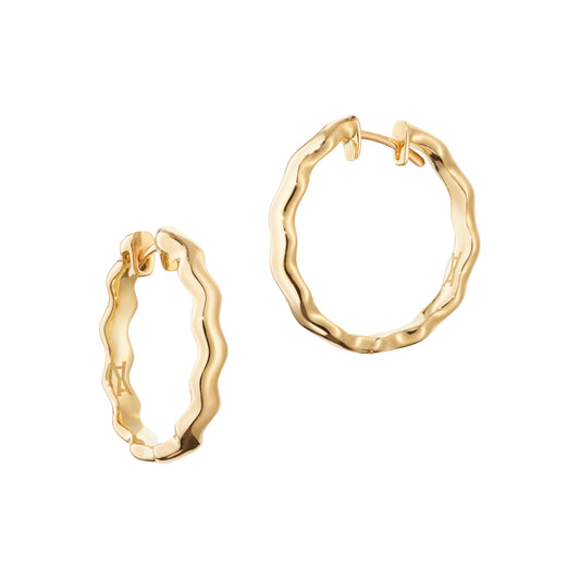 Maxi (let it) flow hoops yellow gold