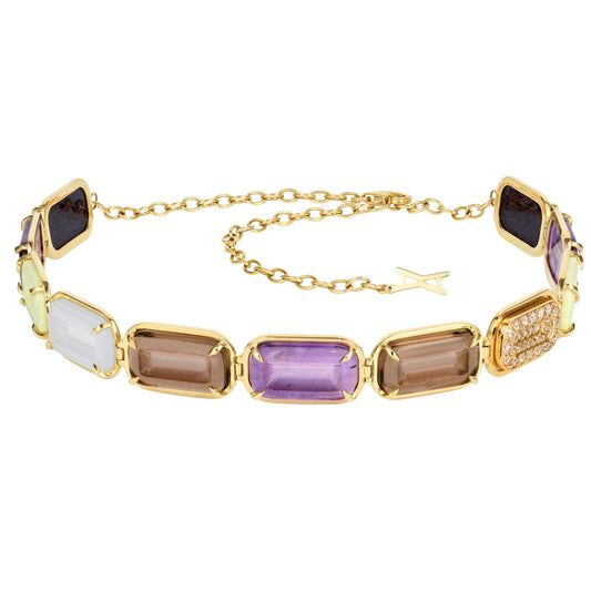 Rainbow-pfefferminz-choker-yellow-gold-with-multiple-gemstones