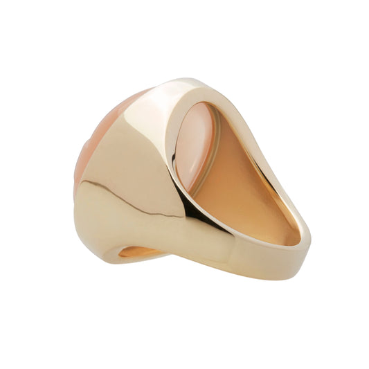 Lollipop-ring-yellow-gold-with-orange-moonstone