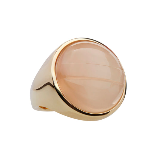 Lollipop-ring-yellow-gold-with-orange-moonstone