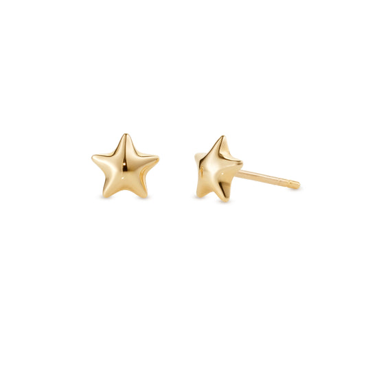 Starfish-bubble-studs-yellow-gold