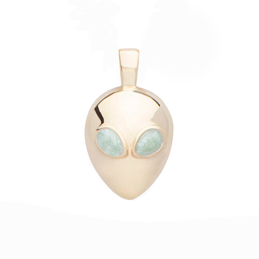 Alien-pendant-mars-attacks-yellow-gold-with-enamel