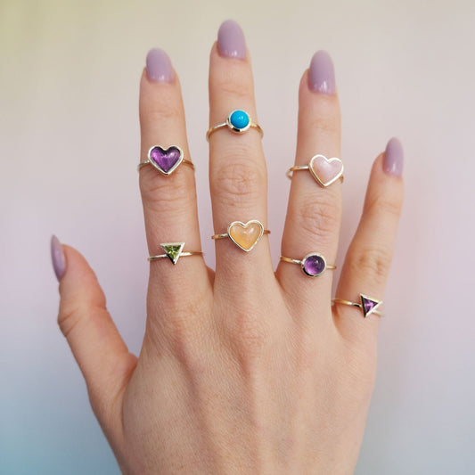 Love-sticker-ring-yellow-gold-with-pink-tourmaline