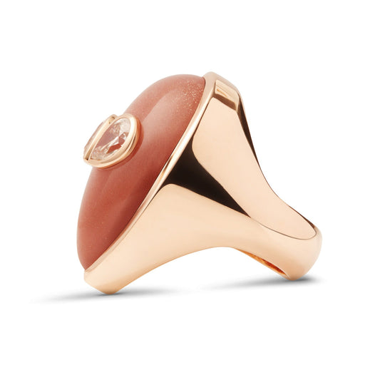 Signature-alien-ring-yellow-gold-with-orange-moonstone-and-diamond