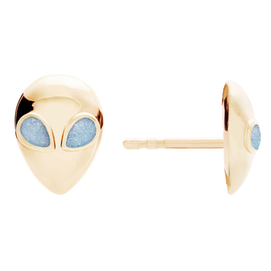 Alien-studs-nightsky-yellow-gold-with-enamel