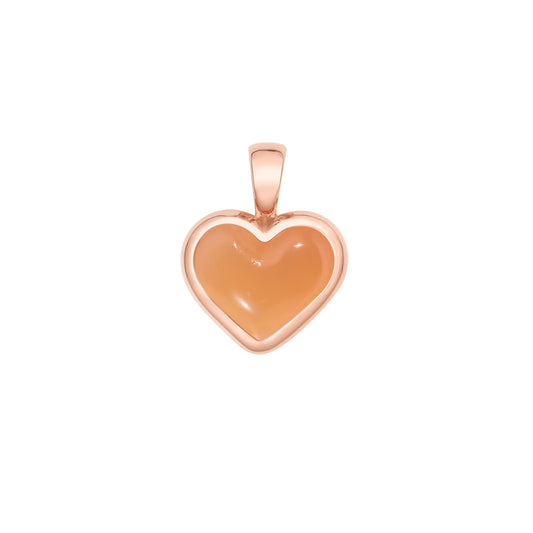 Love-sticker-charm-rose-gold-with-orange-moonstone
