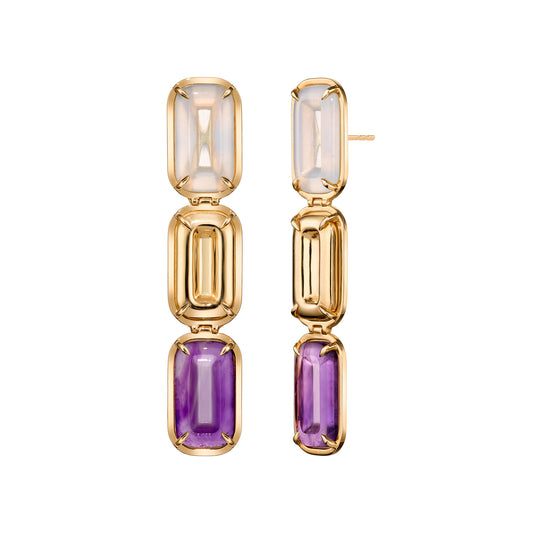 Mini-pfefferminz-earrings-rose-gold-with-chalcedony-and-amethyst