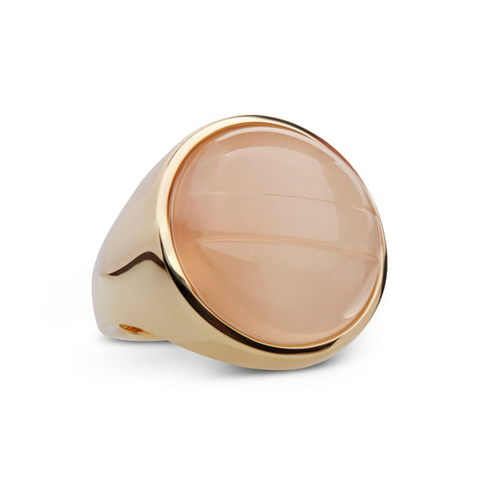 Lollipop-ring-yellow-gold-with-orange-moonstone