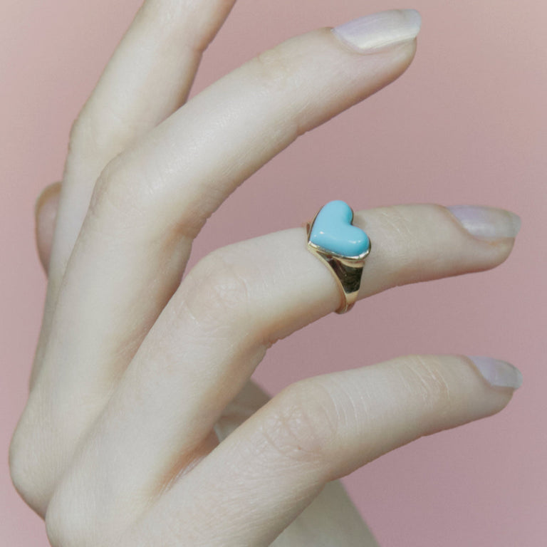 Aquamarine hotsell pinky ring
