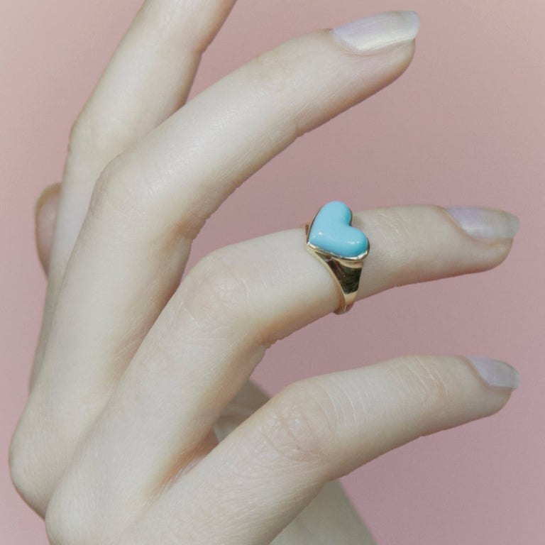 Turquoise sales pinky ring