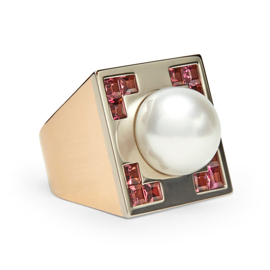 Rose Gold-South Sea PearlCrop-circle-ring-rose-and-white-gold-with-south-sea-pearl