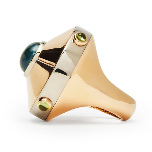 UFO-ring-rose-and-white-gold-with-tourmaline