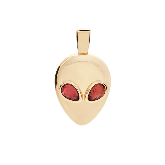Alien-pendant-yellow-gold-with-pink-tourmaline